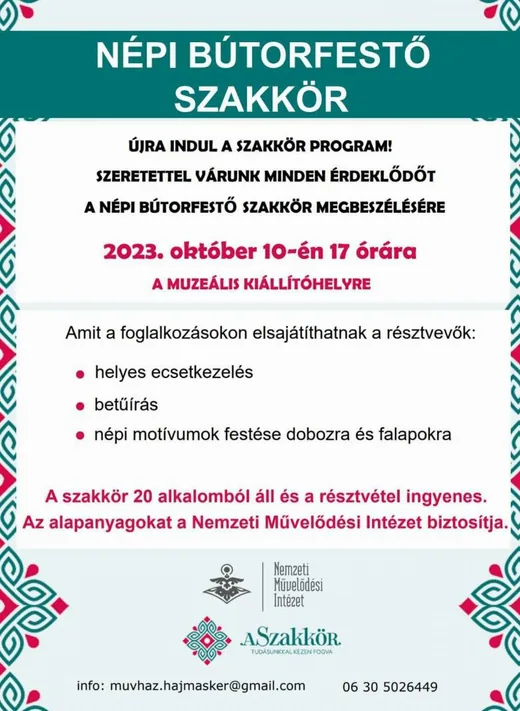'Népi bútorfestő szakkör' cikk borítóképe