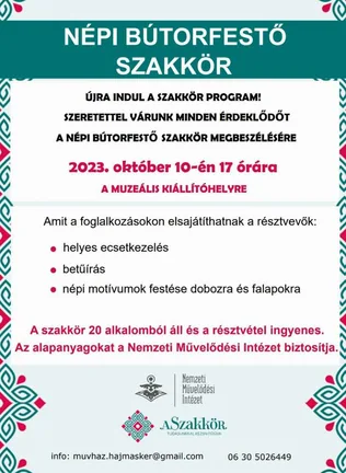 Népi bútorfestő szakkör borítóképe
