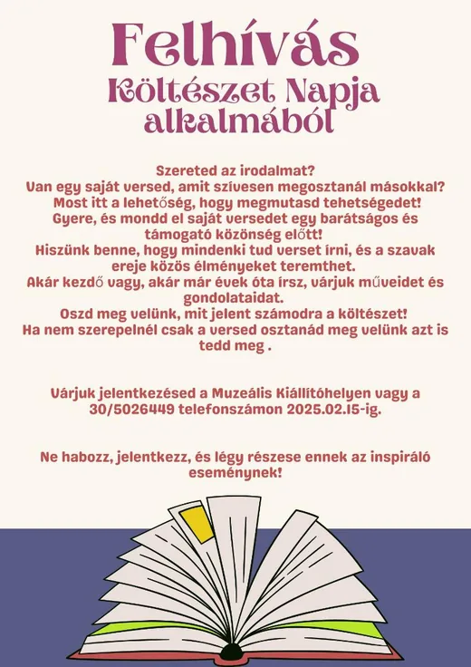 'Felhívás Költészet Napja alkalmából' cikk borítóképe