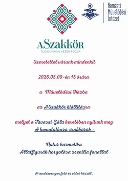 A Szakkör kiállítás borítóképe