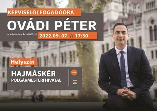 'Ovádi Péter Fogadóóra' cikk borítóképe