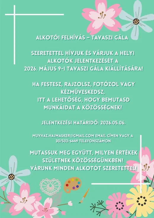 'Alkotói felhívás' cikk borítóképe