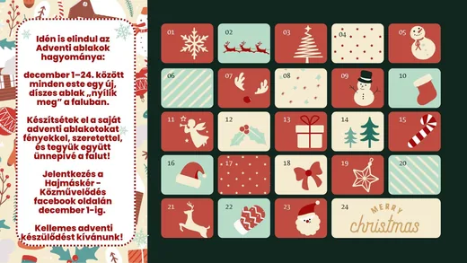 'Adventi ablakok' cikk borítóképe